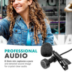 Movo LV-6 Omnidirectional & Cardioid Lav Mic Set