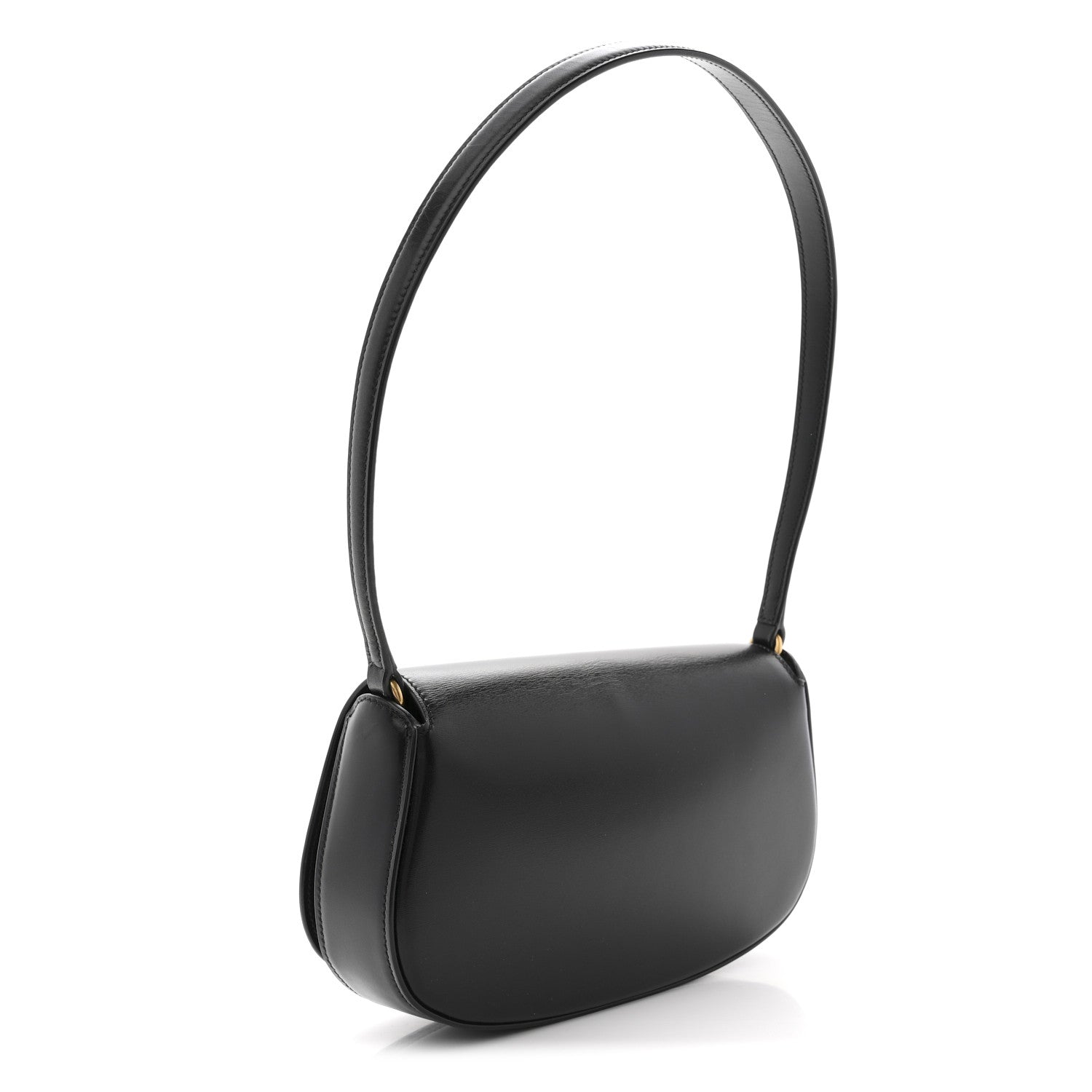 Box Calfskin Mini Voltaire Shoulder Bag Black