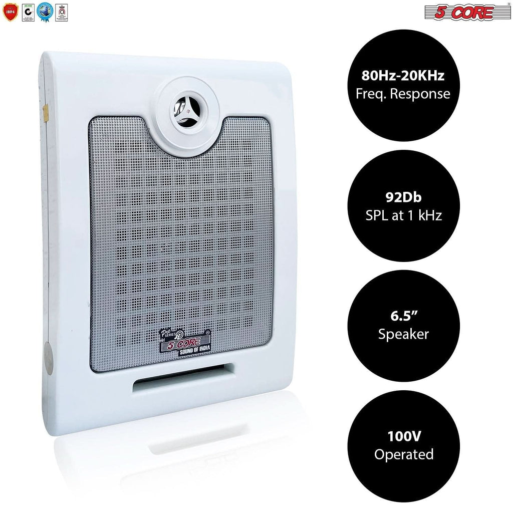Outdoor Speakers Stereo in Wall Speaker 500W Peak Passive Mount Wired Waterproof Patio House Garage Indoor Exterior Audio System Bocinas para Casa - Window