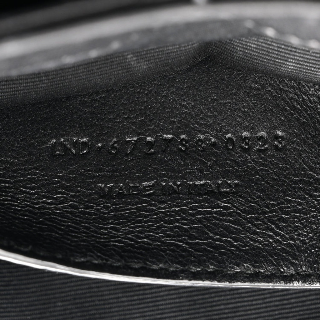 Lambskin Quilted Monogram Mini Nolita Black