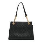 Guccissima Signature Medium Shoulder Tote Bag Black