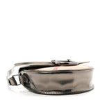 Patent Nova Check Mini Crossbody Bag Pewter