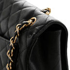 Caviar Maxi Single Flap Black