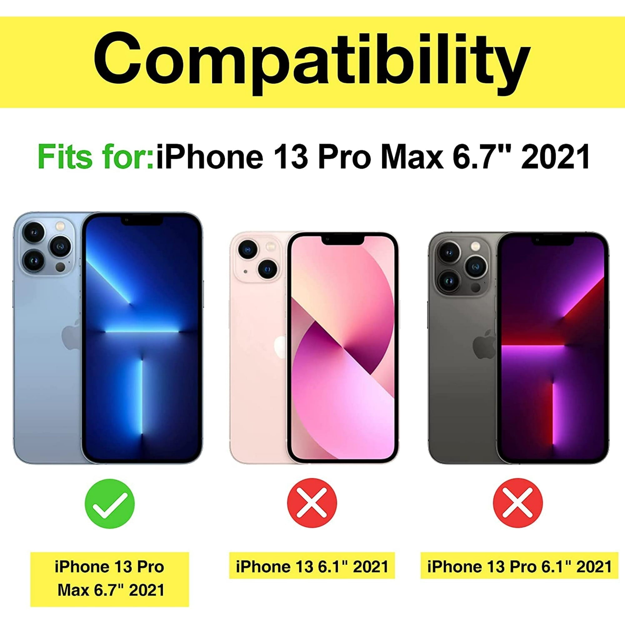 Entronix Anti-Spy Privacy Screen Protector Compatible with iPhone 13 Pro Max - 2-Piece Combo