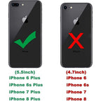 Entronix Case Compatible with iPhone 8 Plus/7 Plus - [Hard Back] Thick Clear