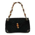 Monogram Bamboo Chain Bag Black