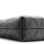 Caviar Quilted Classic Clutch Tote With Chain Black