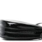 Patent Naplak Arque Shoulder Bag Black