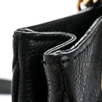 Caviar CC Flap Shoulder Bag Black