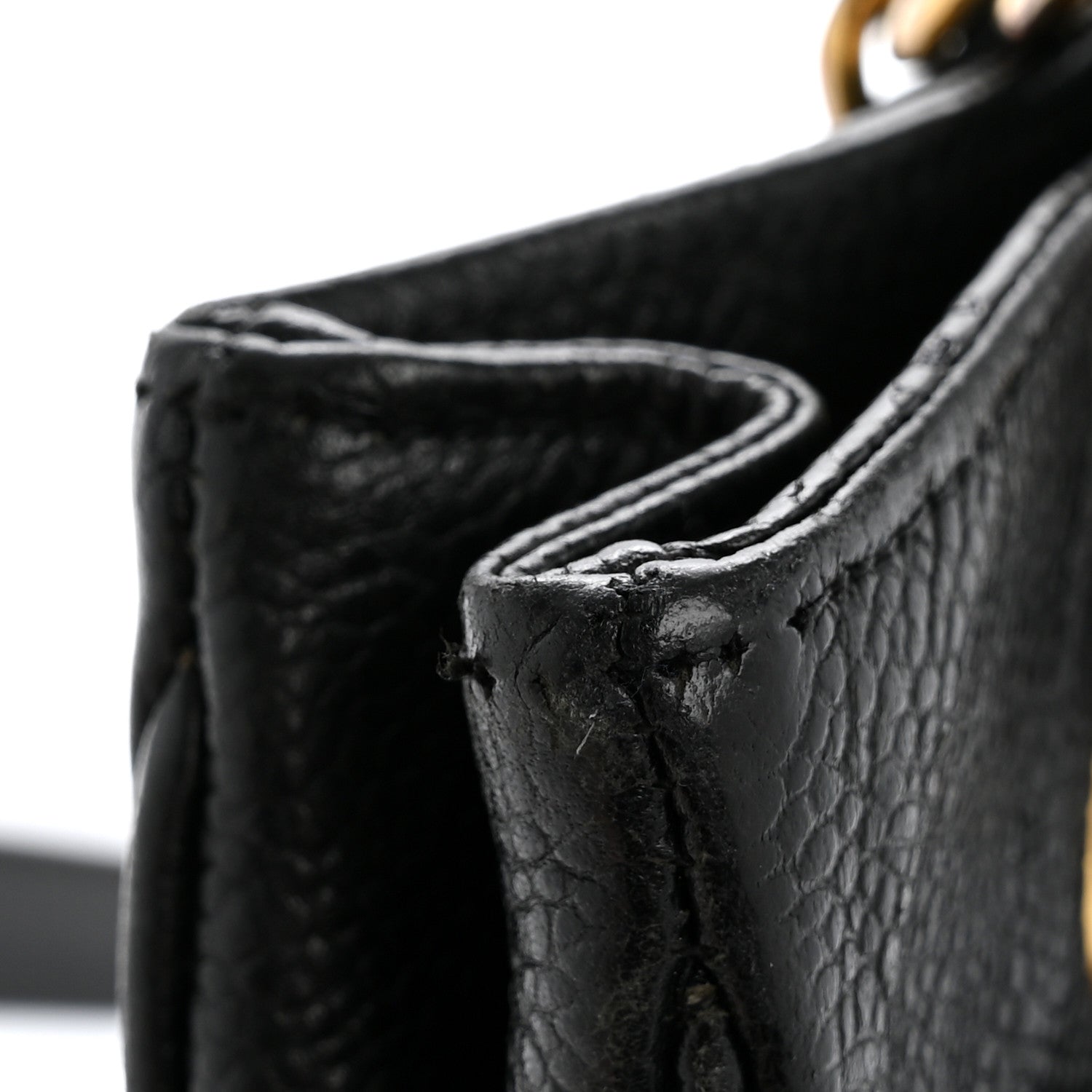 Caviar CC Flap Shoulder Bag Black