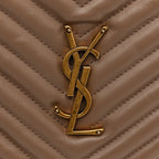 Calfskin Matelasse Monogram Lou Camera Bag Dark Beige