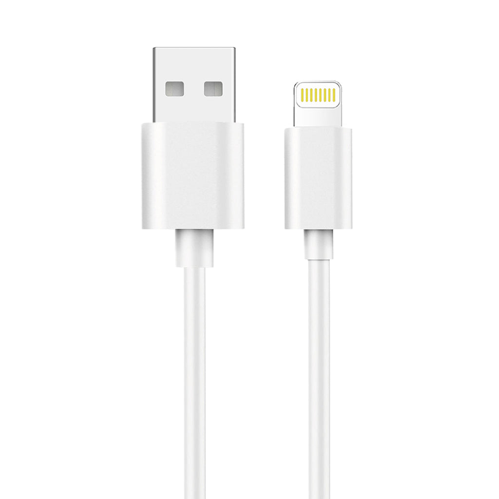 Reiko 8 Pin Portable Car Charger With Built In 3 Ft Cable In White