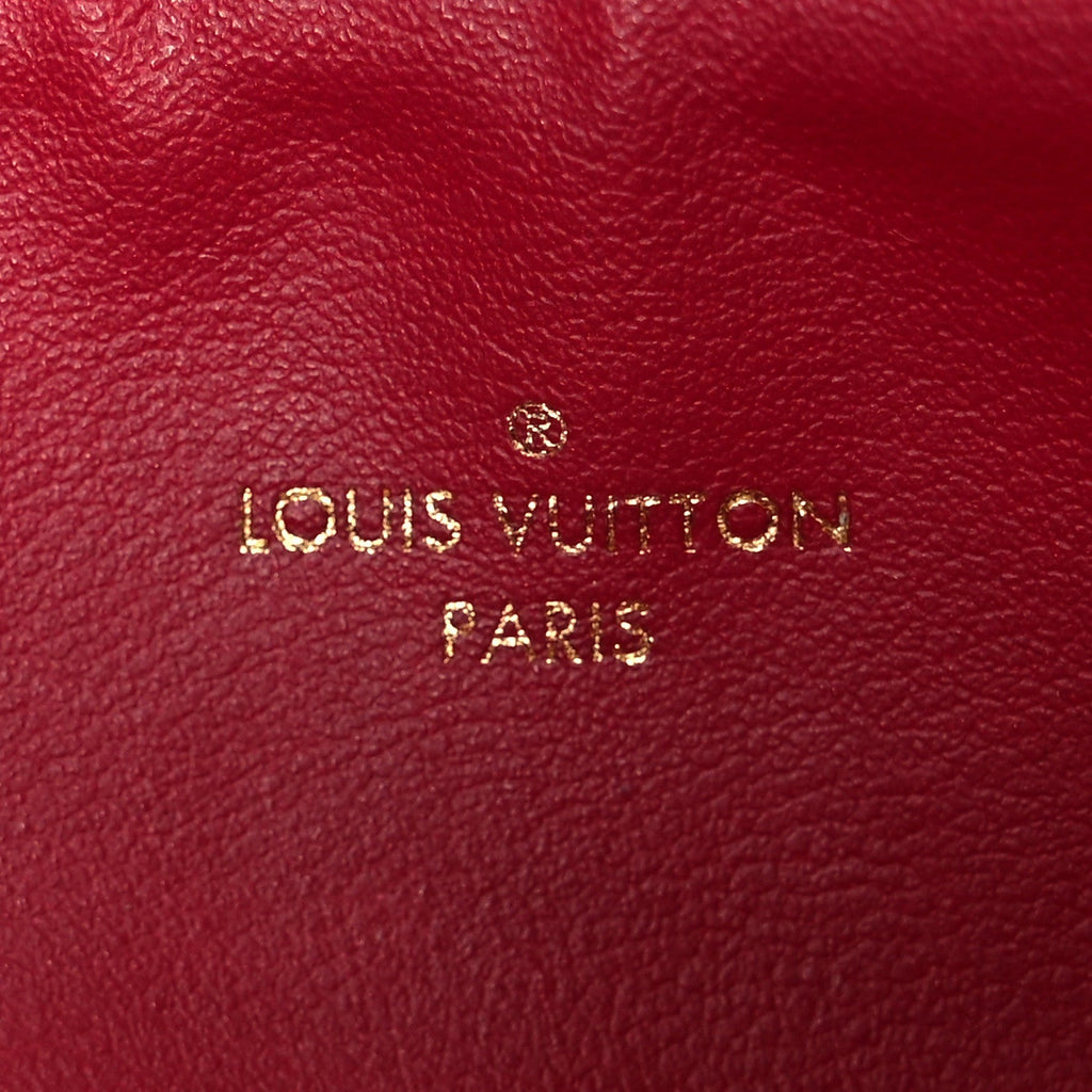 Monogram Pochette Felicie Chain Wallet Fuchsia