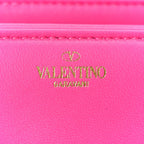 Nappa Monochrome One Stud Chain Clutch Pink PP