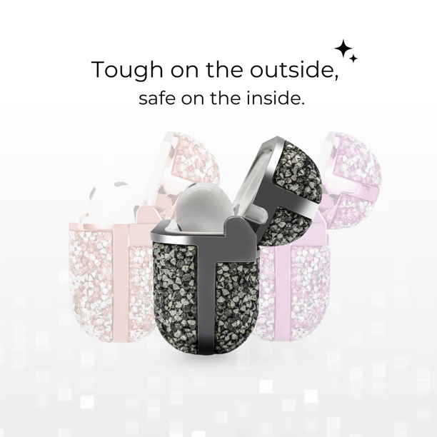 Entronix Case Compatible with AirPods Pro 2nd/1st Gen - Luxury Diamonds Cover
