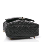 Lambskin Quilted Large In Seoul Backpack Black