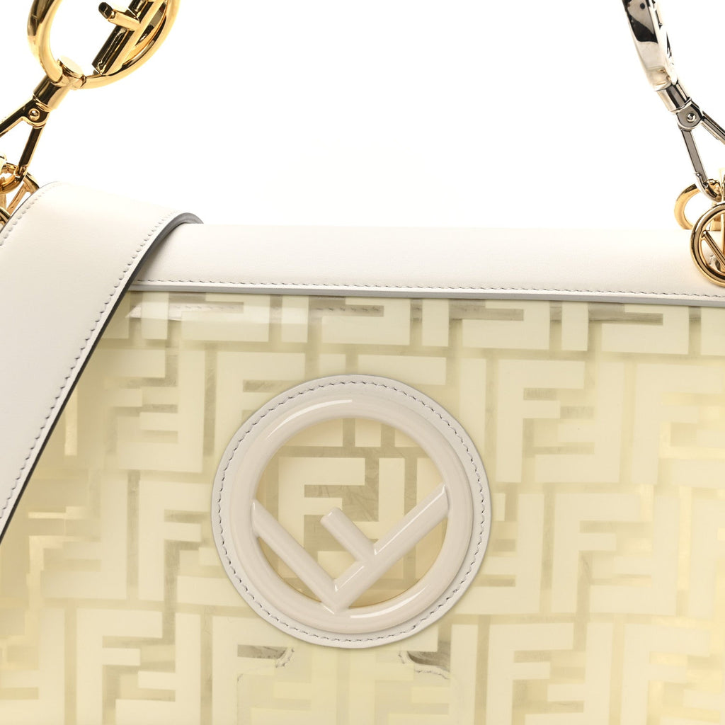 TPU FF Vitello Century F is Fendi Kan I Shoulder Bag White