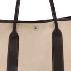 Buffle Skipper Toile Garden Party 36 MM Tote Marron Fonce