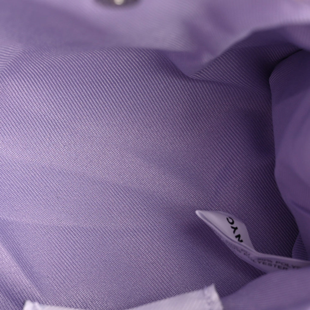 Vegan Leather Small Shopping Bag Lavender