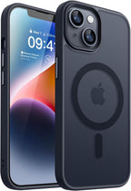 Entronix [Magnetic] Case Compatible with iPhone 14 - Translucent Frosted Matte