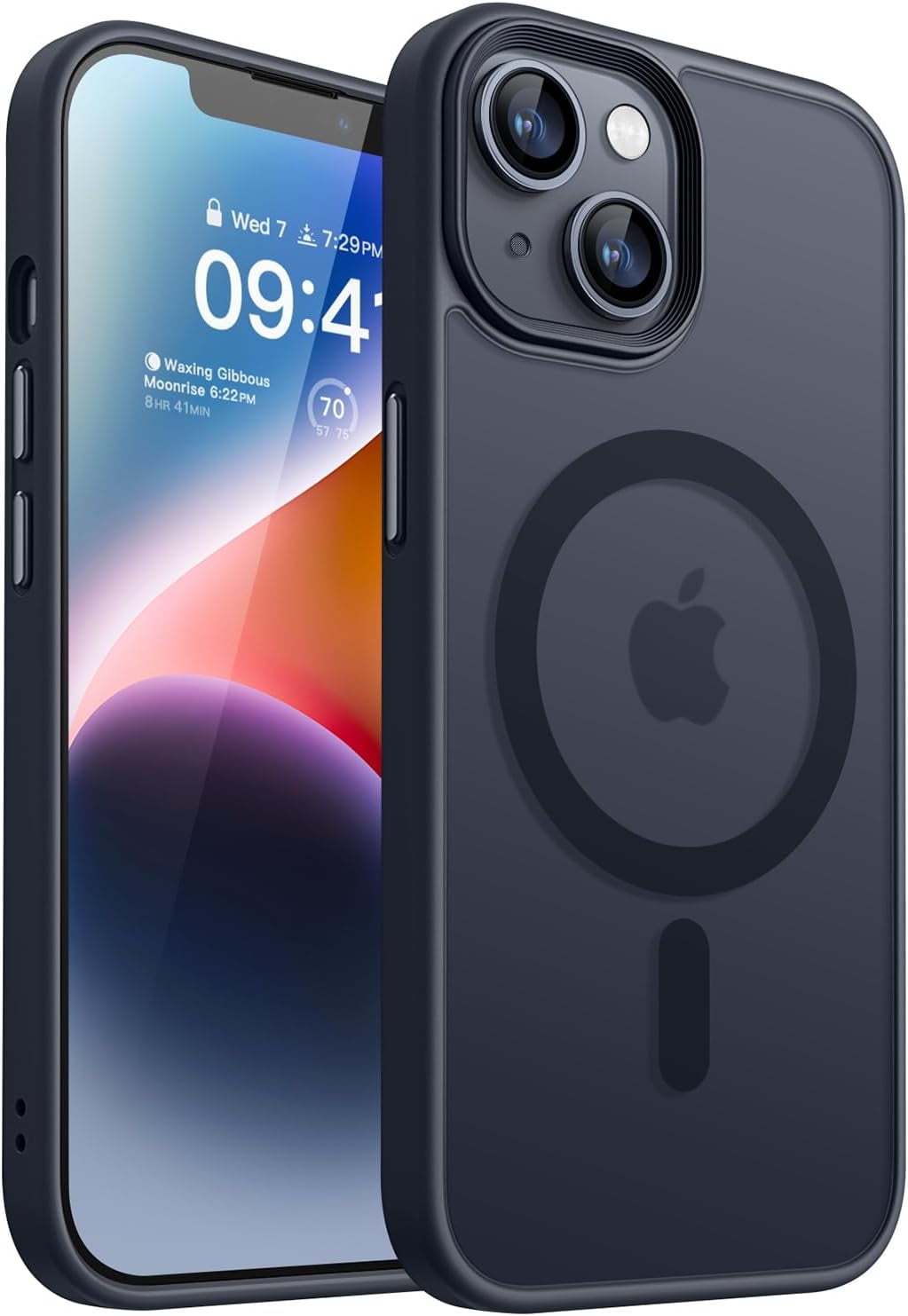 Entronix [Magnetic] Case Compatible with iPhone 14 - Translucent Frosted Matte