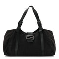 Zucchino Vitello Shoulder Bag Black Moro