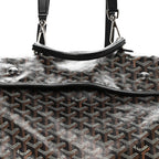 Goyardine Saint Leger Soft Briefcase Backpack Black