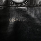 Lambskin CC Drawstring Backpack Black