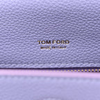Calfskin Mini T Clasp Tara Crossbody Bag Hyacinth