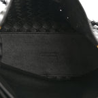 Nappa Intrecciato Medium Andiamo Shoulder Bag Black