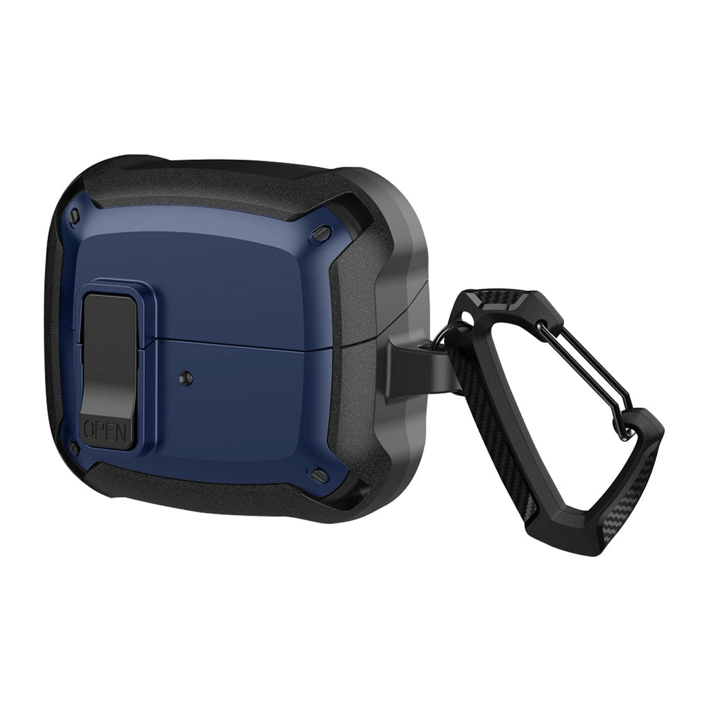 SAHARA - Raider Series Heavy Duty-Case for Samsung Galaxy Buds3 and Buds3 Pro Headphones - Midnight Blue