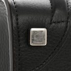 Drummed Calfskin Micro Luggage Black