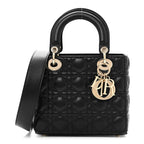 Lambskin Cannage Small My ABCDior Lady Dior Black