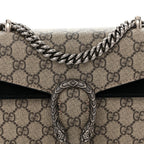 GG Supreme Monogram Mini Dionysus Shoulder Bag Black