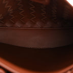 Nappa Intrecciato Small Andiamo Shoulder Bag Sapele