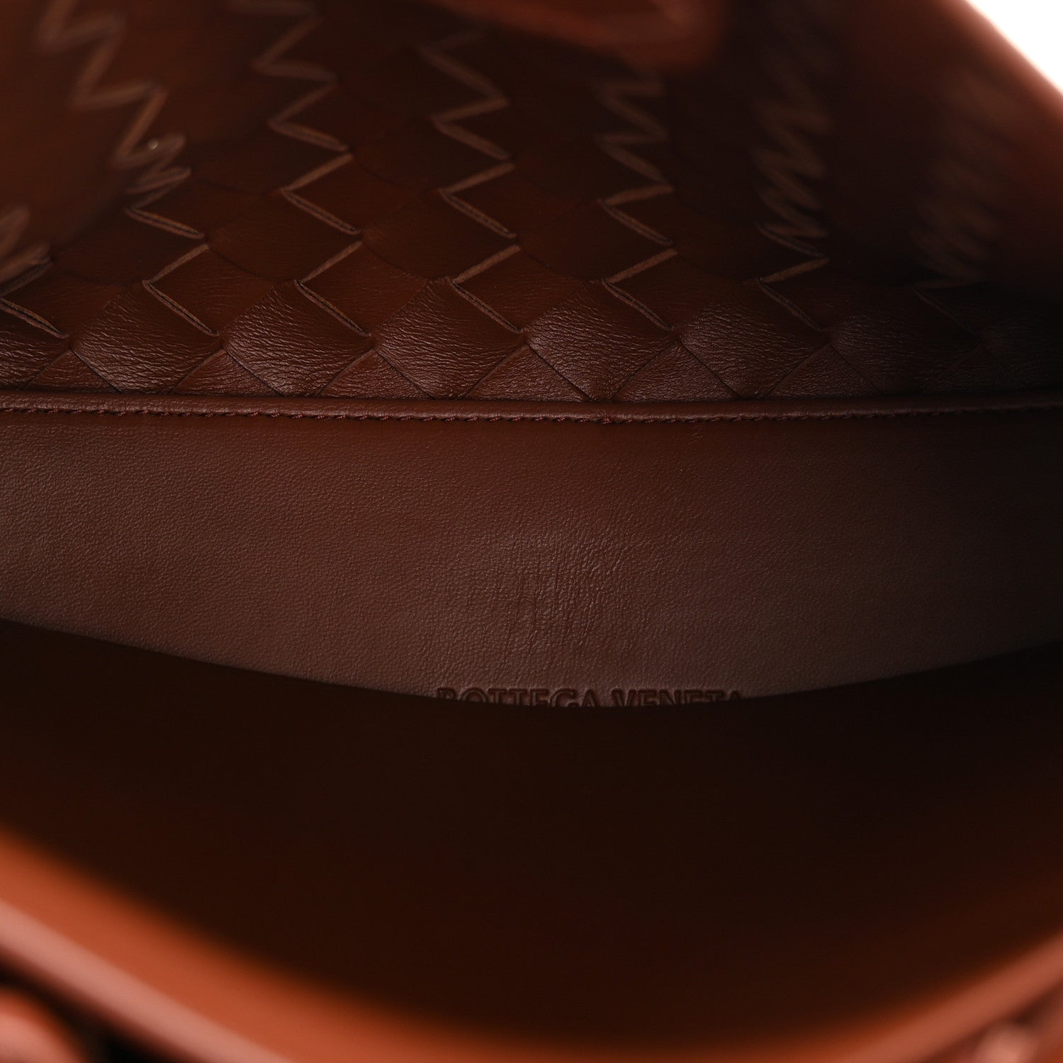 Nappa Intrecciato Small Andiamo Shoulder Bag Sapele
