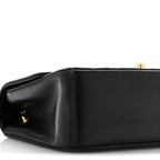 Lambskin Quilted Small Single Flap Black