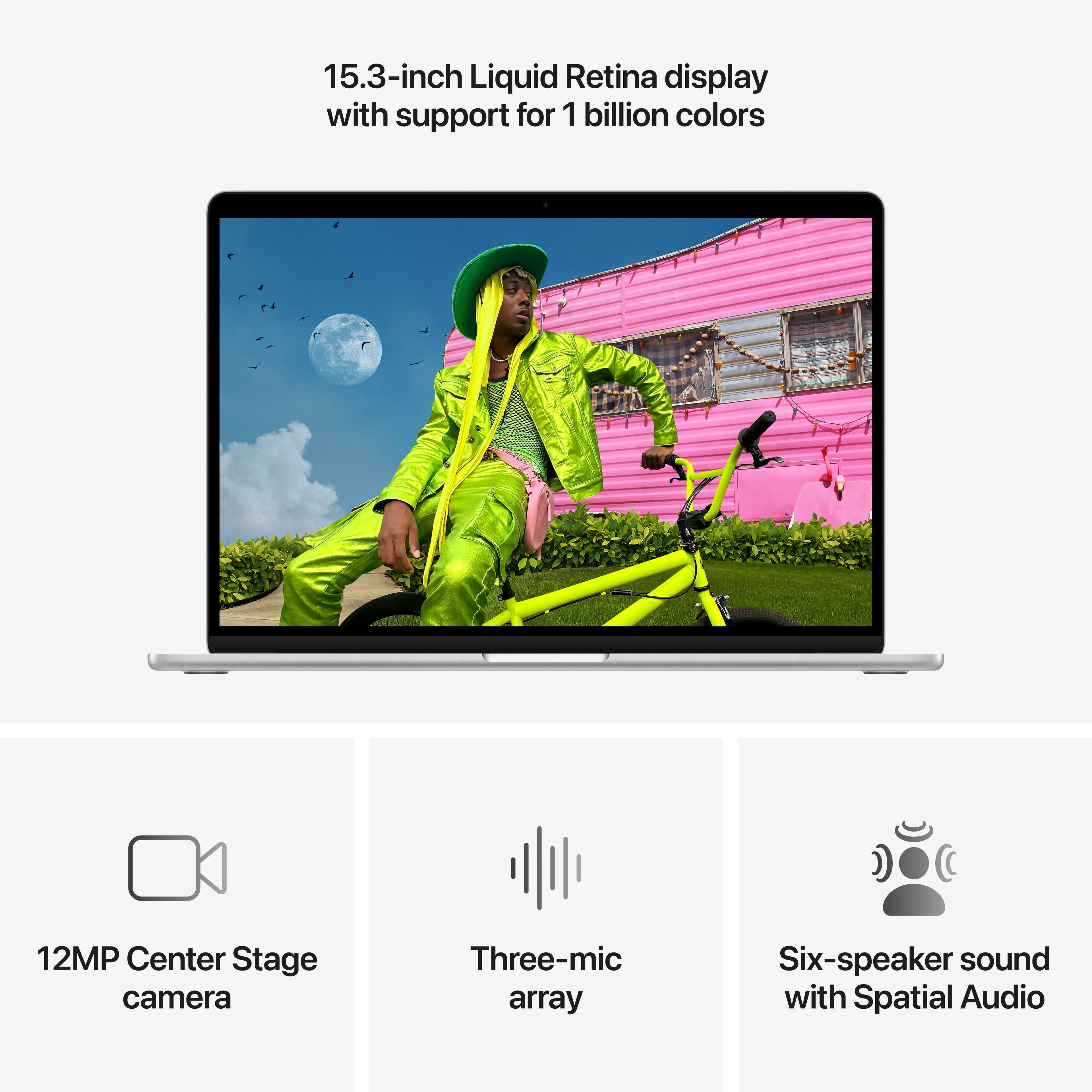 15-inch MacBook Air: Apple M5 chip with 10‑core CPU and 10‑core GPU, 16GB, 1TB SSD