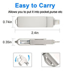 64GB  3 In 1 IPhone IPad USB Flash 3.0 Pendrive Memory Stick For IPhone IPad Android PC