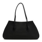 Grained Calfskin Alger Shoulder Bag Black