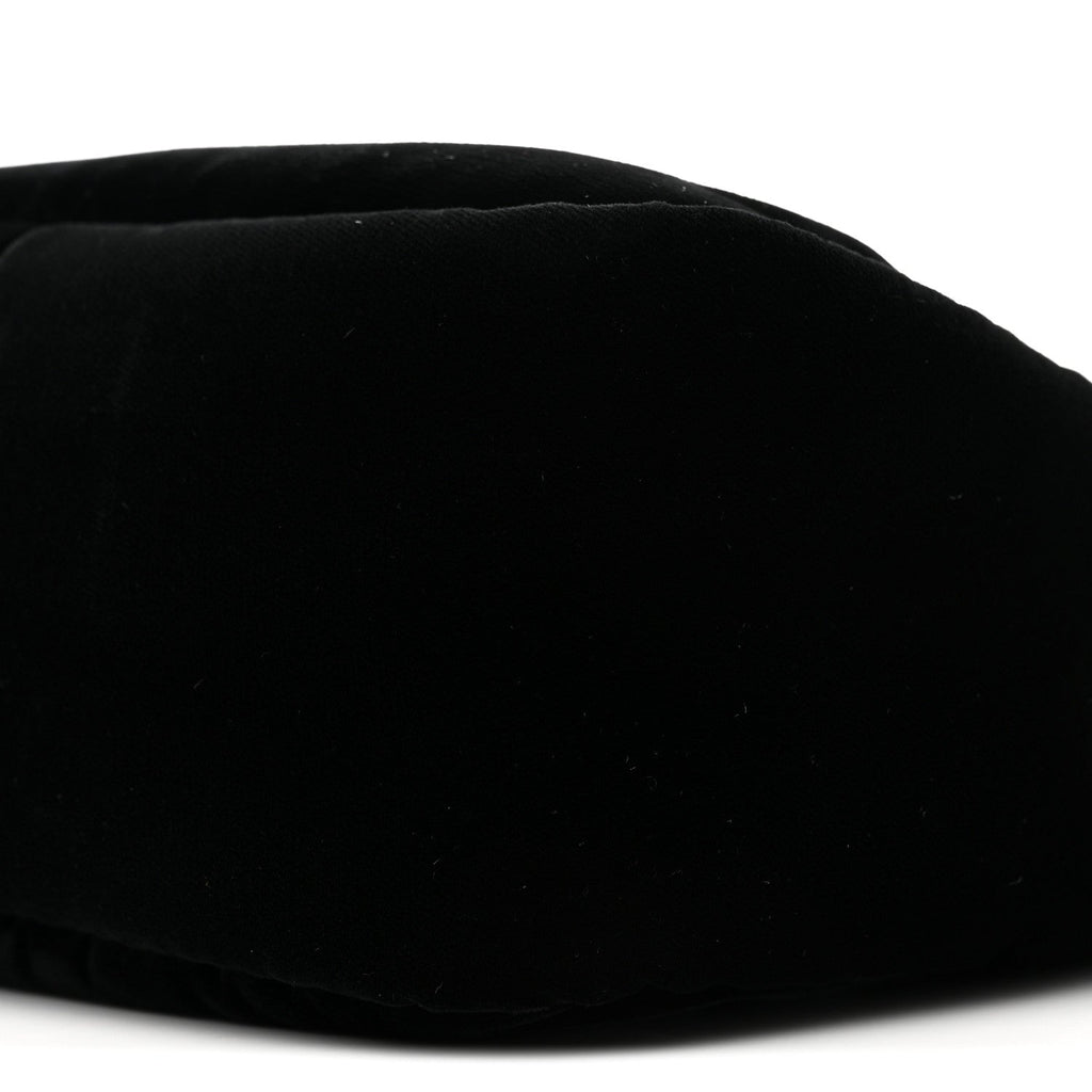 Padded Velvet Mini Bag Black