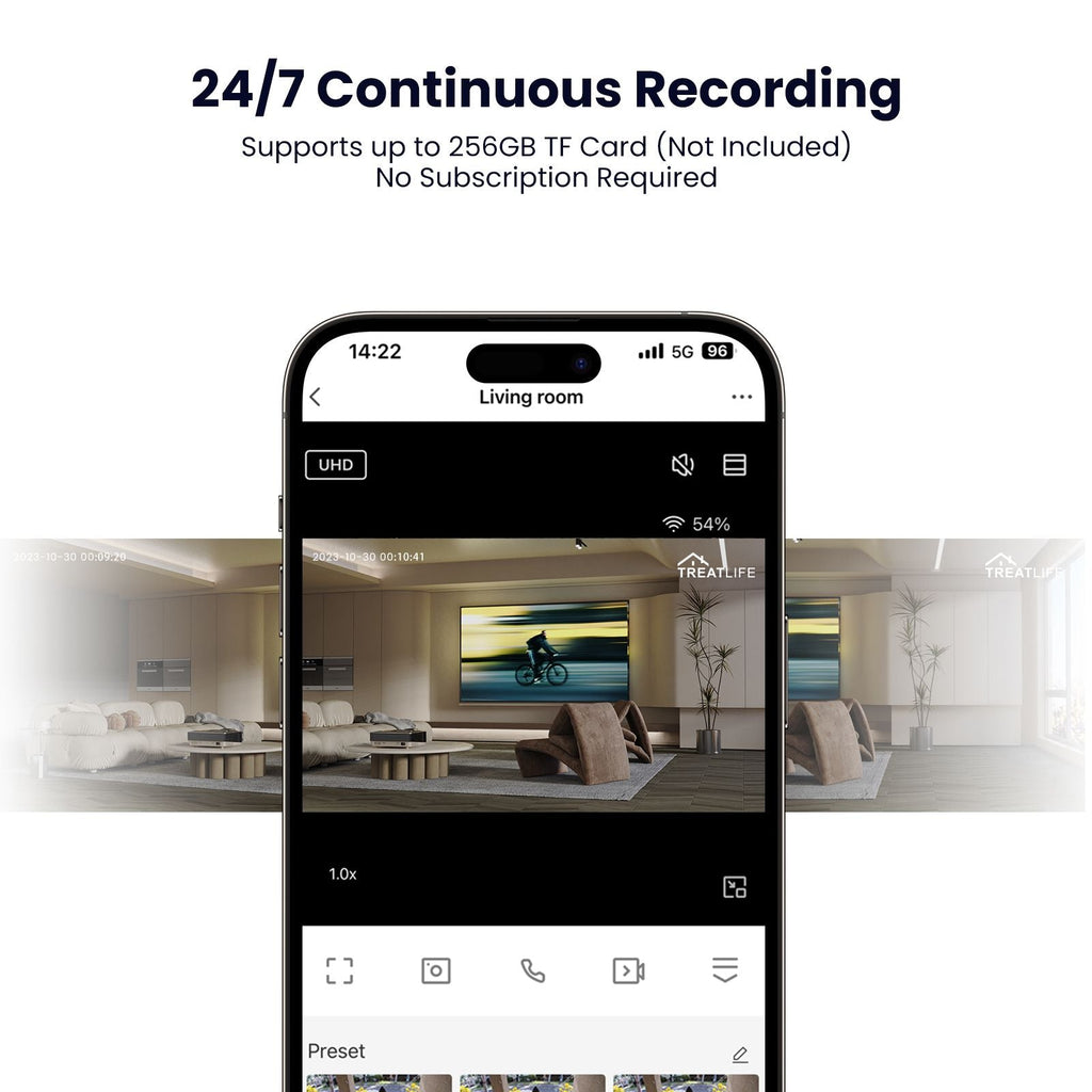 Smart 3K 5MP Indoor Security Camera, Dual-Band 2.4G/5G WiFi Camera with Auto Tracking, Motion Alerts, Two-Way Audio, Alexa Compatible