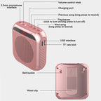 5W 2400mAh Voice Amplifier Multifunctional Portable Personal Voice Speaker with Microphone Display for Teachers Speech