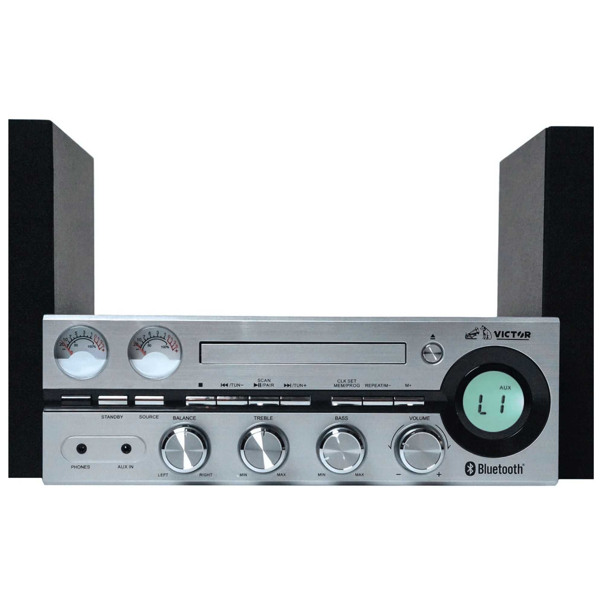 50W Desktop CD Stereo System with Bluetooth