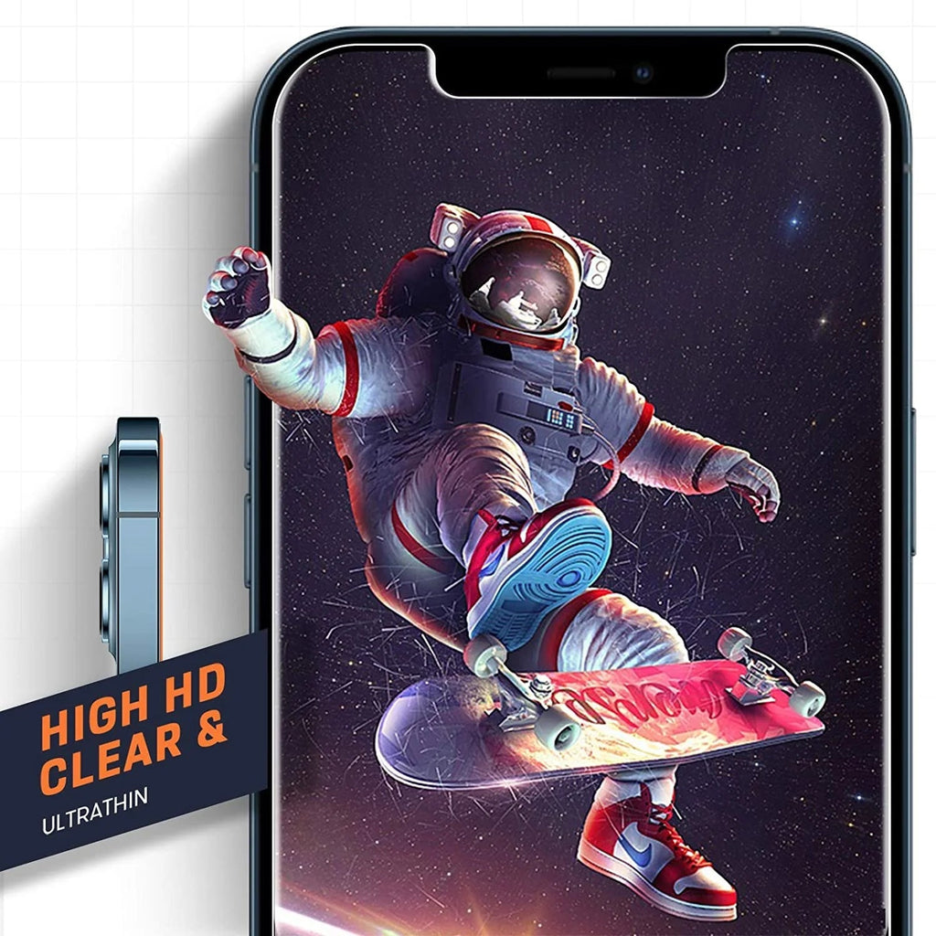 Entronix Clear Screen Protector & Camera Lens Protector Compatible with iPhone 13 - 4-Piece Combo