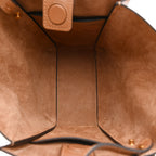 Silky Calfskin Mini Rider's Top Handle Bag Teak