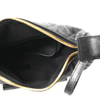 Caviar Quilted Polly Pocket Pouch Hobo Black