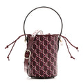 GG Shadow Monogram Mini Bucket Bag Rosso Ancora Red