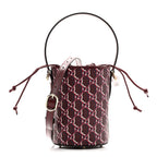 GG Shadow Monogram Mini Bucket Bag Rosso Ancora Red
