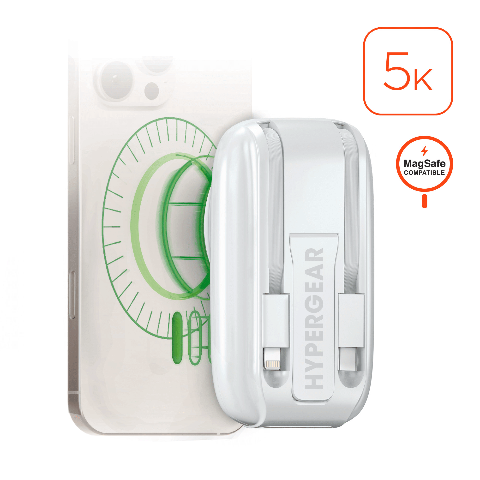 Mag Grip Go 5000mAh Wireless Power Bank